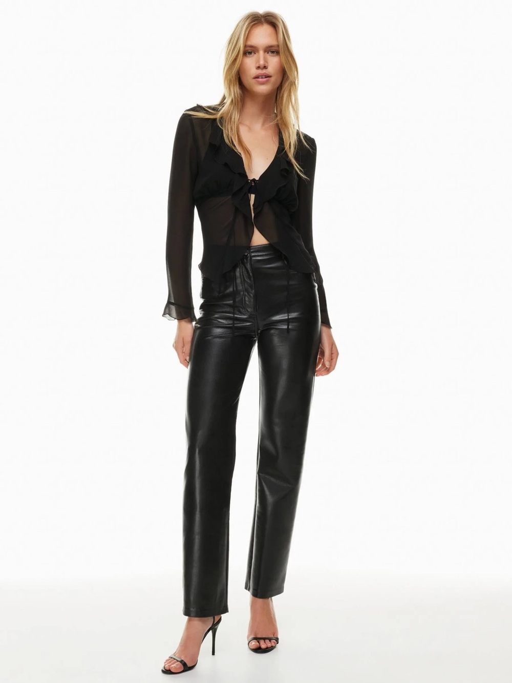 Aritzia Wilfred Melina Vegan Leather Pants - size 4